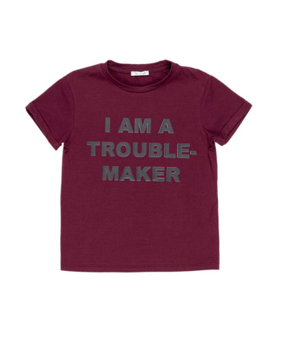 Lulu GirlGraphic T-Shirt with Slogan Print White / 8Y