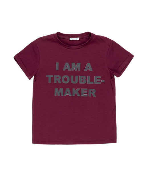 Lulu GirlGraphic T-Shirt with Slogan Print White / 8Y