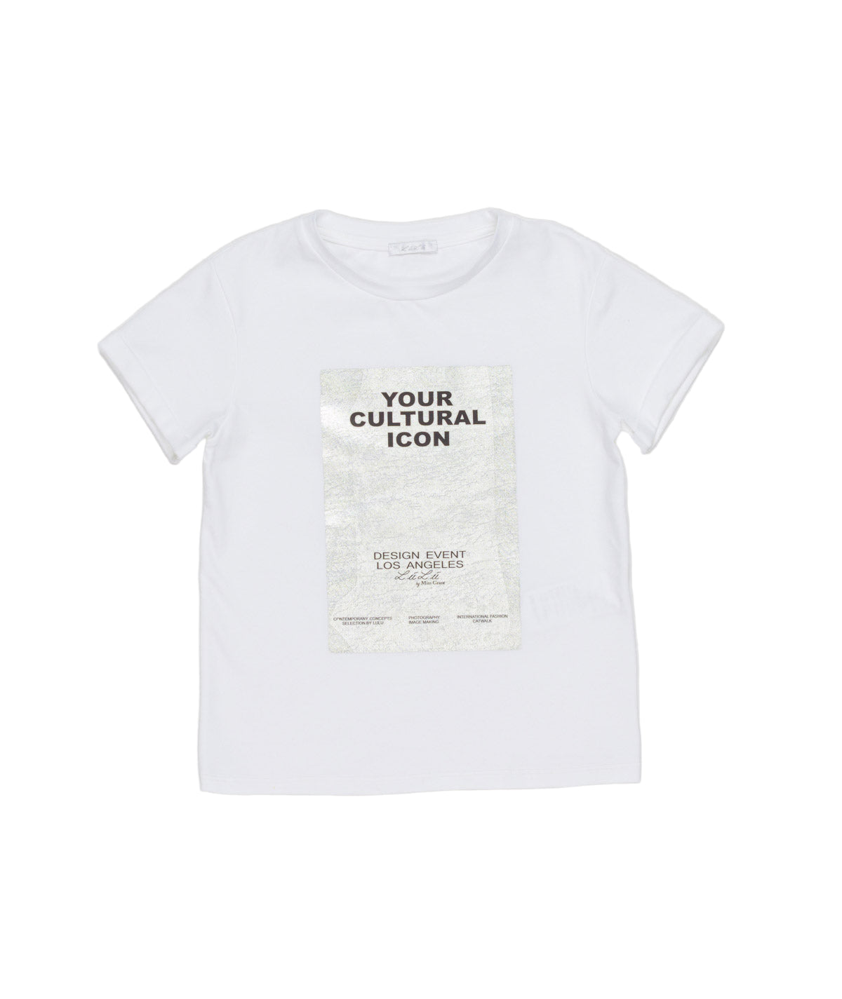 Lulu GirlGraphic T-Shirt with ÒYOUR CULTURAL ICONÓ Print White / 8Y