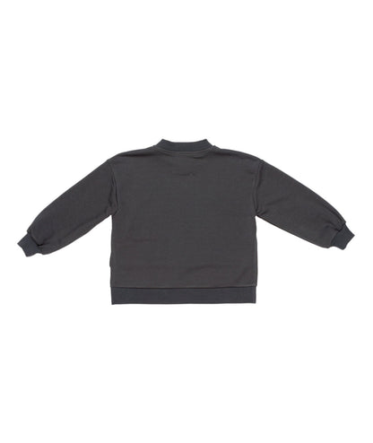 Charcoal Sweatshirt with "Get Ready With Me" Print Burgundy / 8Y