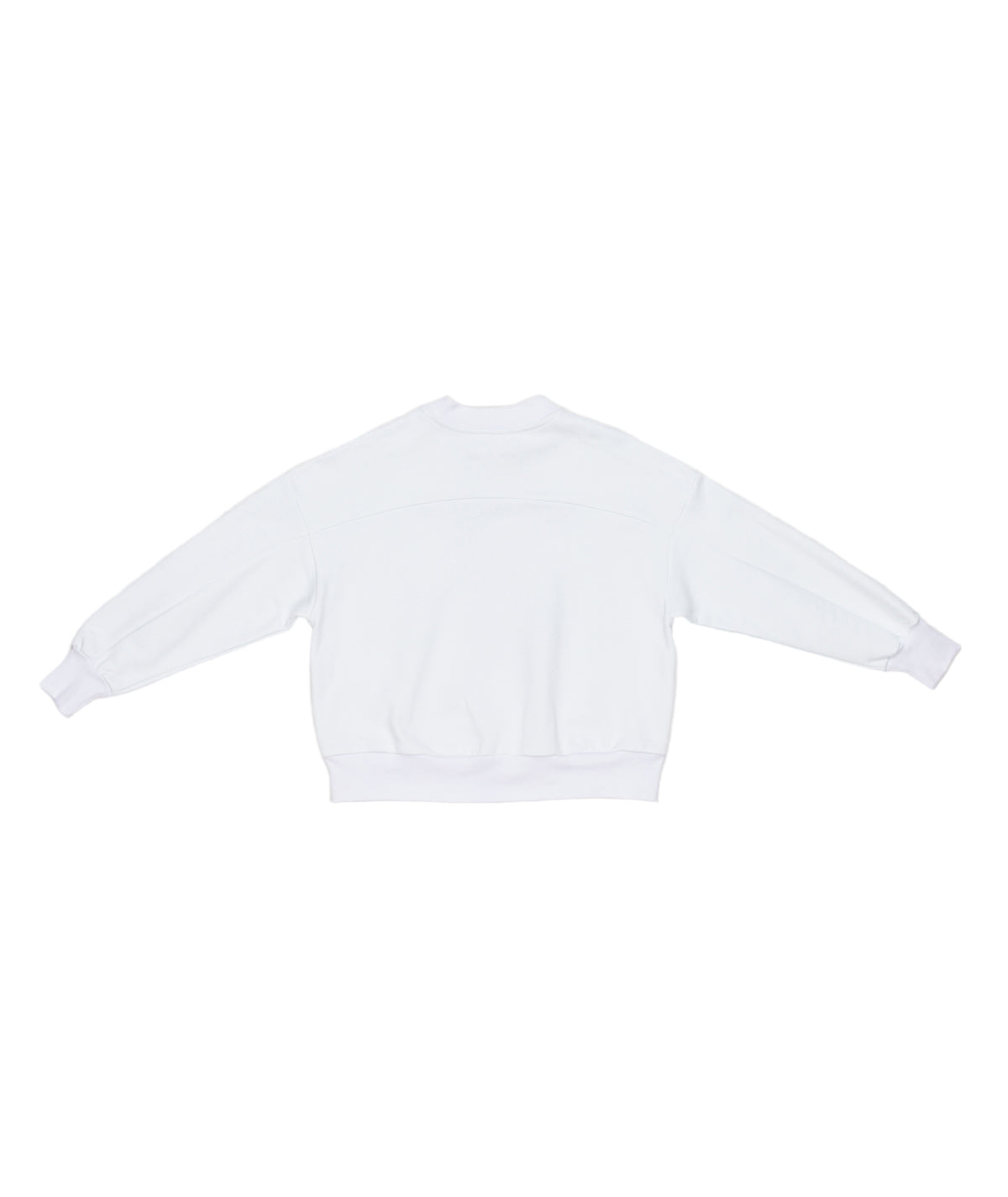 White Sweatshirt with "Get Ready" Teddy Bear Print White / 8Y