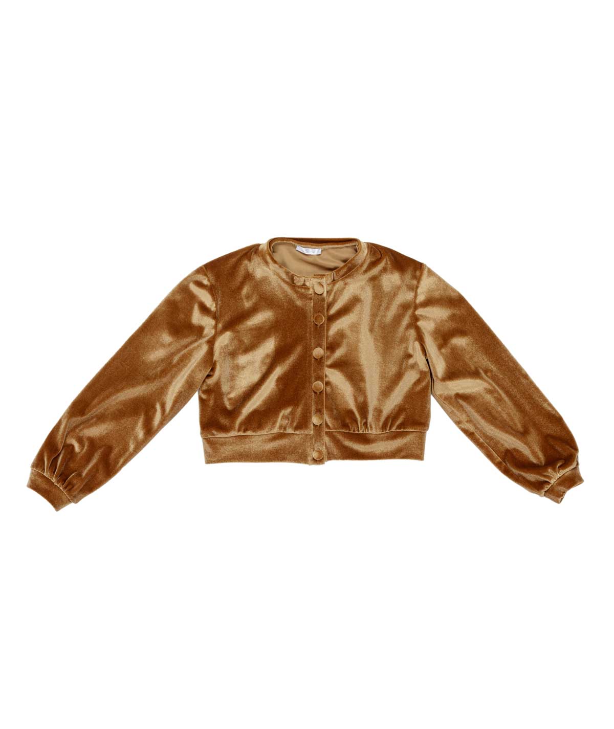 Velvet Button-Up Cardigan Black / 8Y