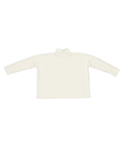 Ribbed Turtleneck Top Black / 8Y