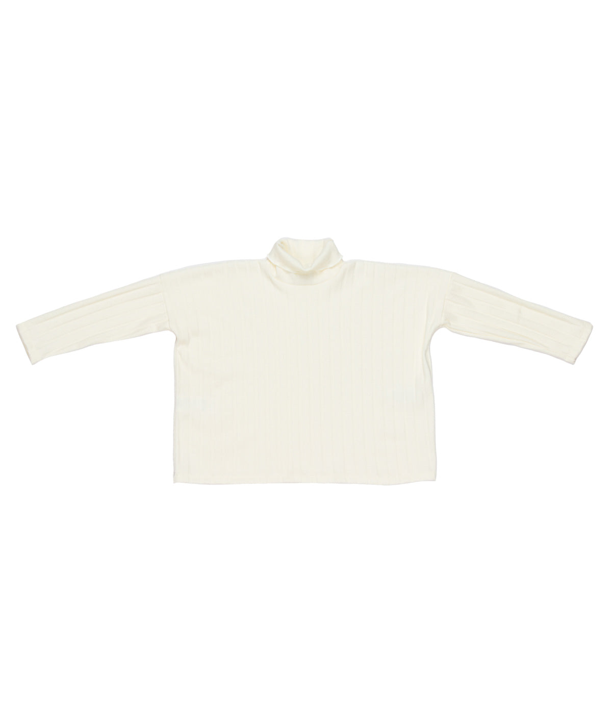 Ribbed Turtleneck Top Black / 8Y