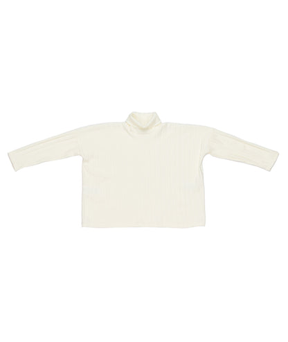 Ribbed Turtleneck Top Black / 8Y