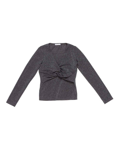 Girl Shimmer Long-Sleeve Top