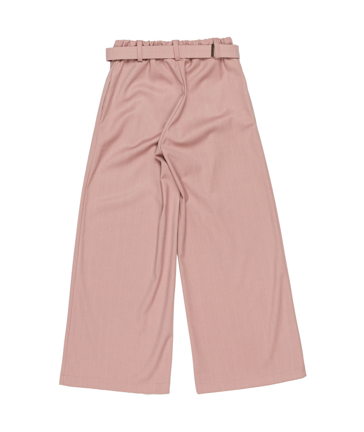 Wide-Leg Belted Trousers Pink / 8Y