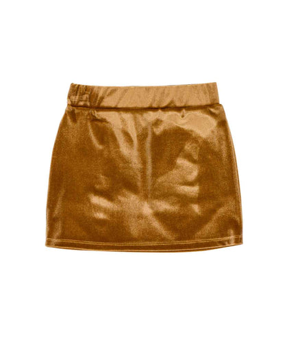 Velvet Mini Skirt Black / 8Y