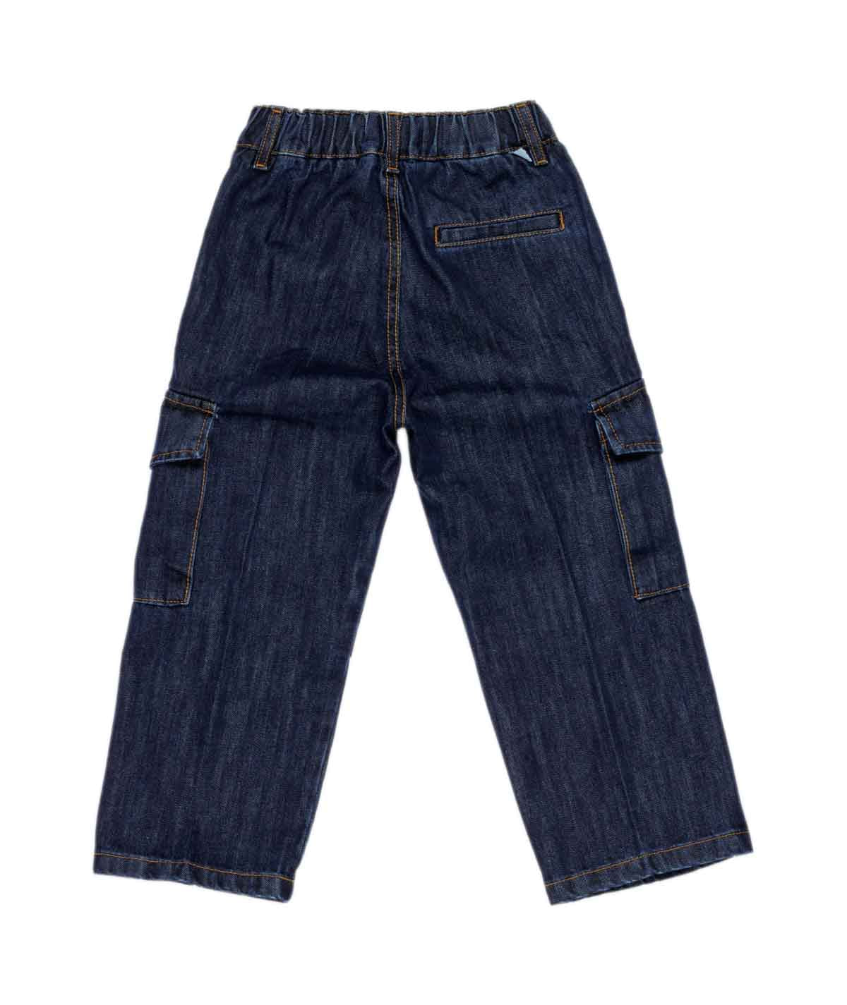 Boy Cargo Denim Trousers