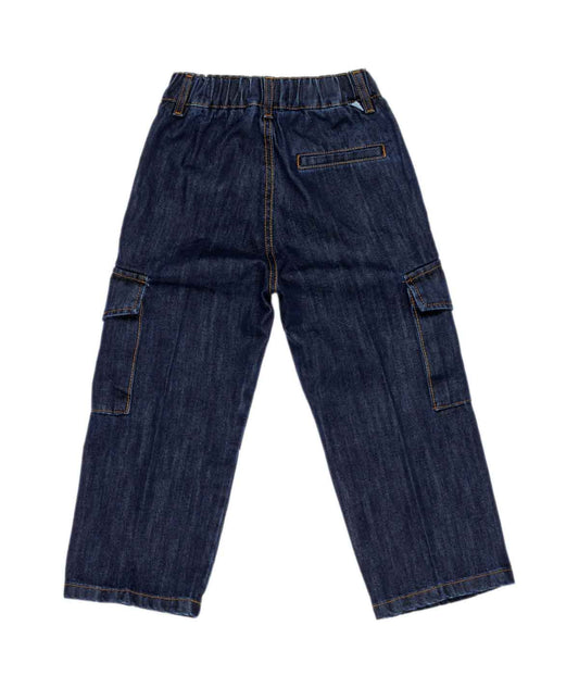 Boy Cargo Denim Trousers