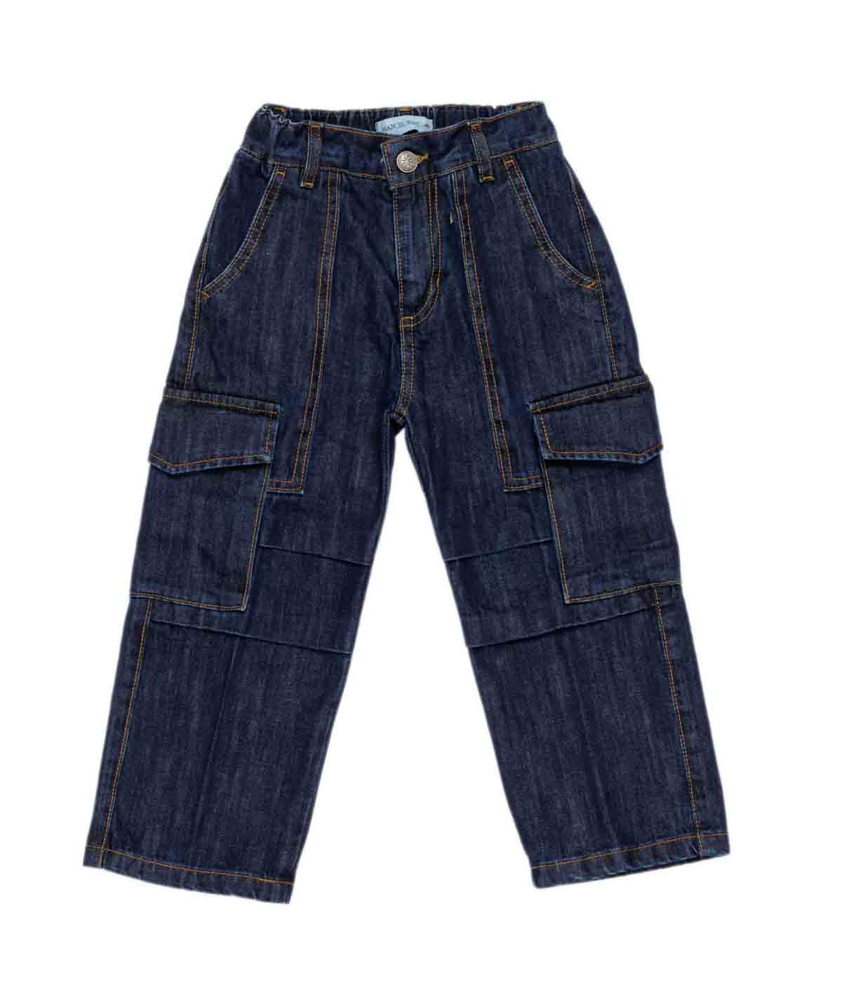 Boy Cargo Denim Trousers