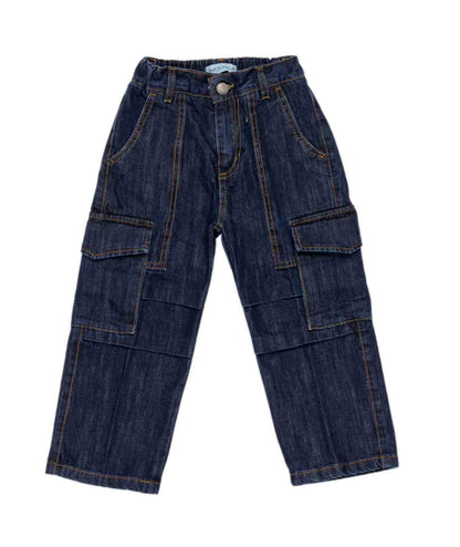 Boy Cargo Denim Trousers