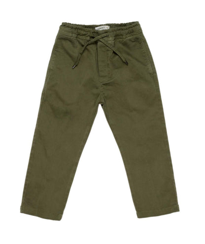 Boy Drawstring Pants Military Green / 8Y