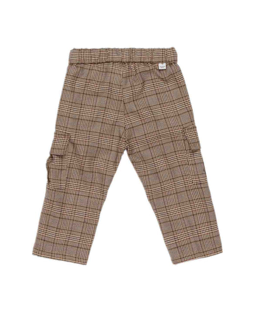 Boy Checked Cargo Trousers