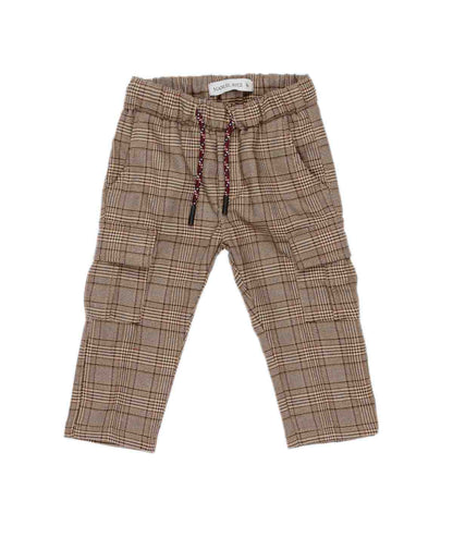 Boy Checked Cargo Trousers