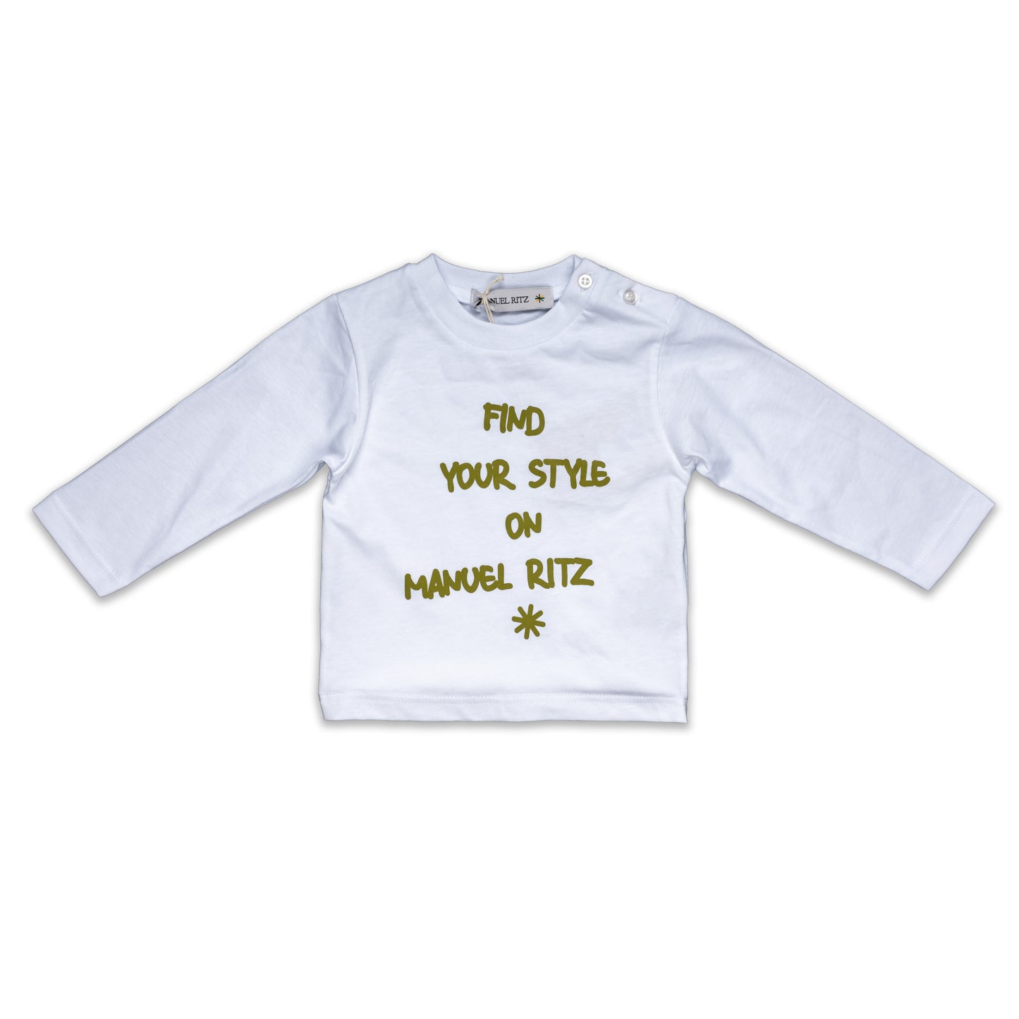 Boy Long Sleeve Slogan T-Shirt Teal-Chocolate / 9M