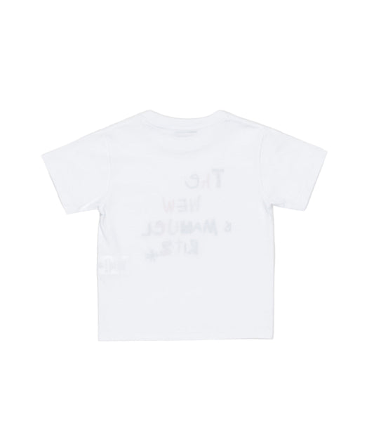 Boy Short Sleeve T-Shirt with Embroidered Print White / 8Y