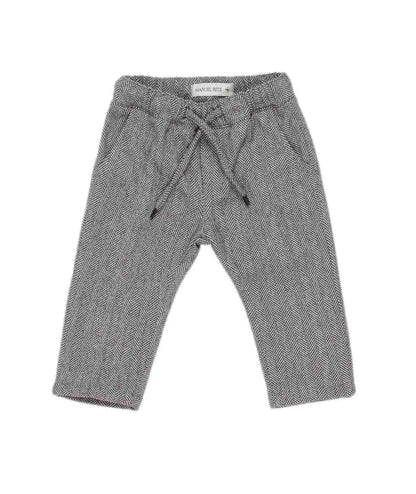 Boy Herringbone Drawstring Pants