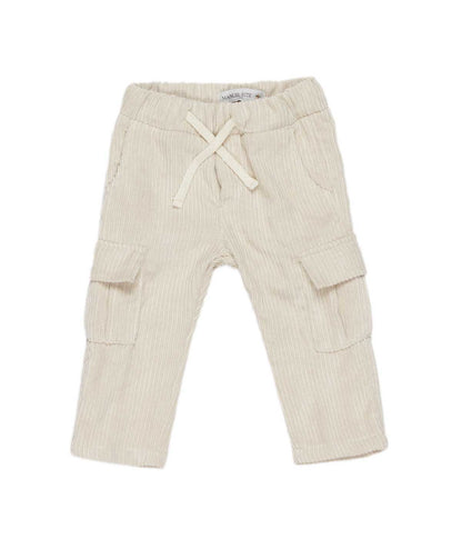 Boy Corduroy Cargo Pants Cream / 9M