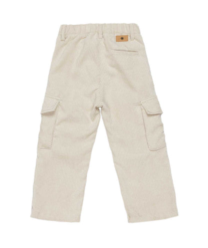 Boy Corduroy Cargo Pants Cream / 8Y