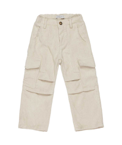 Boy Corduroy Cargo Pants Cream / 8Y