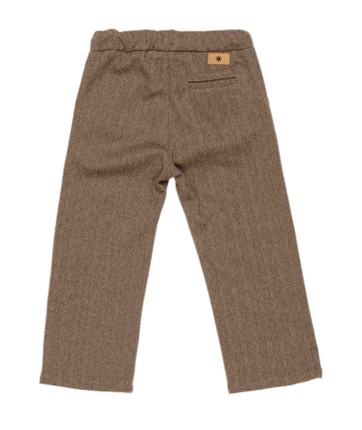 Boy Herringbone Drawstring Pants