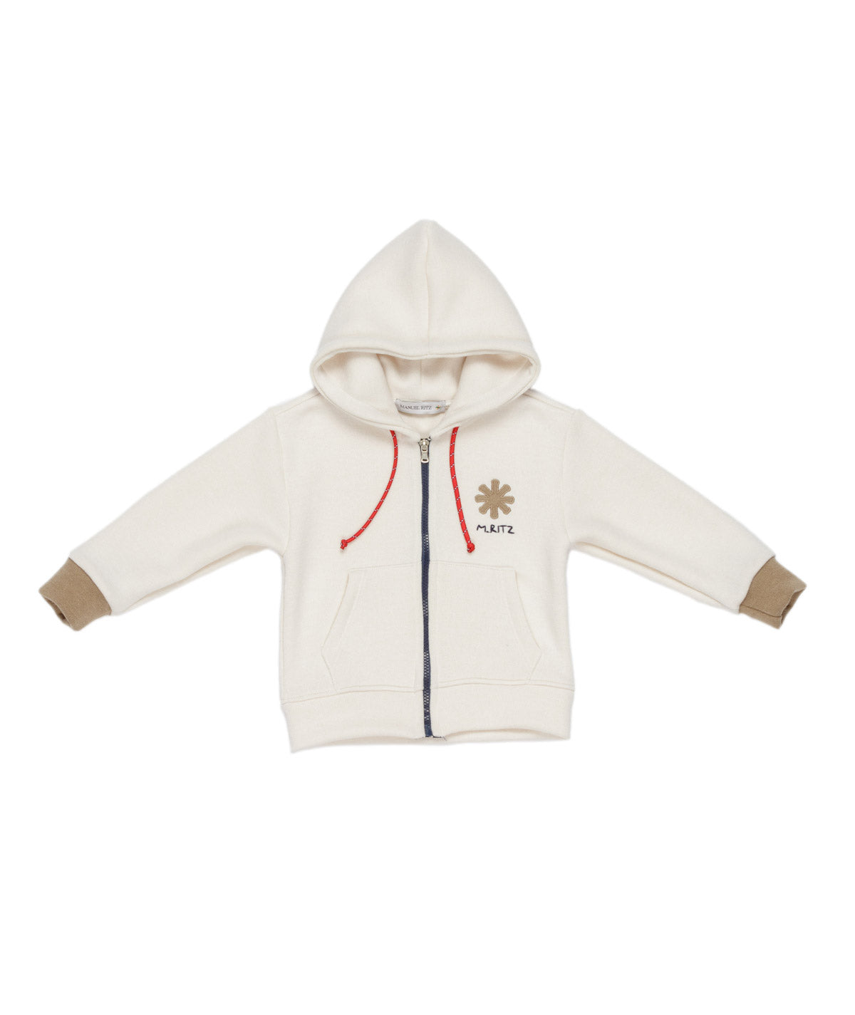 Boy Zip-Up Hoodie with Logo