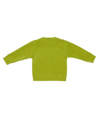 Boy Crewneck Sweatshirt with Embroidered Logo