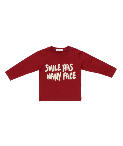 Boy Long Sleeve Smile Print T-Shirt