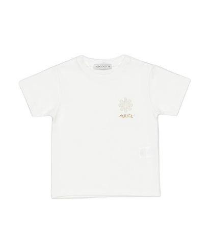 Boy White Logo T-Shirt Milk / 8Y