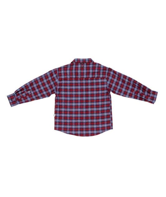 Boy Red & Blue Checked Shirt