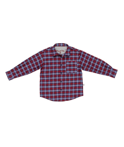 Boy Red & Blue Checked Shirt