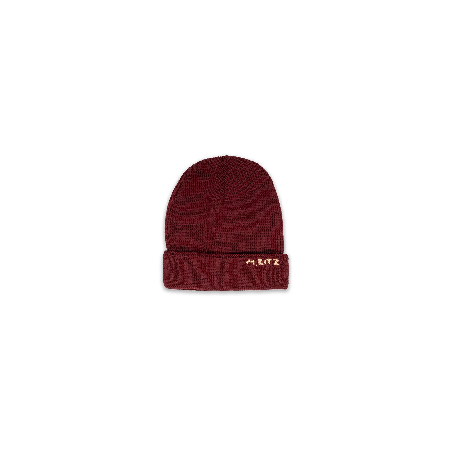 Boy Knit Beanie with Logo Embroidery Brown / 8Y