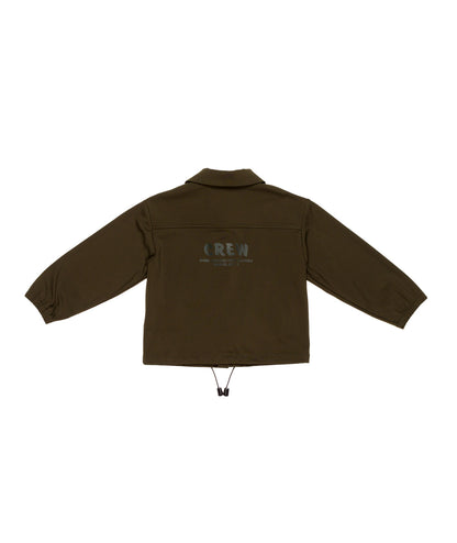 Boy Button-Up Jacket with Drawstring Hem