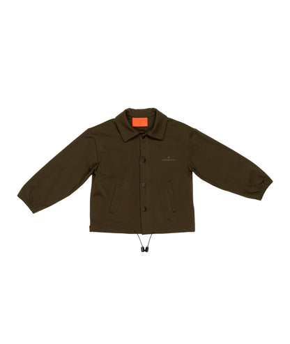 Boy Button-Up Jacket with Drawstring Hem