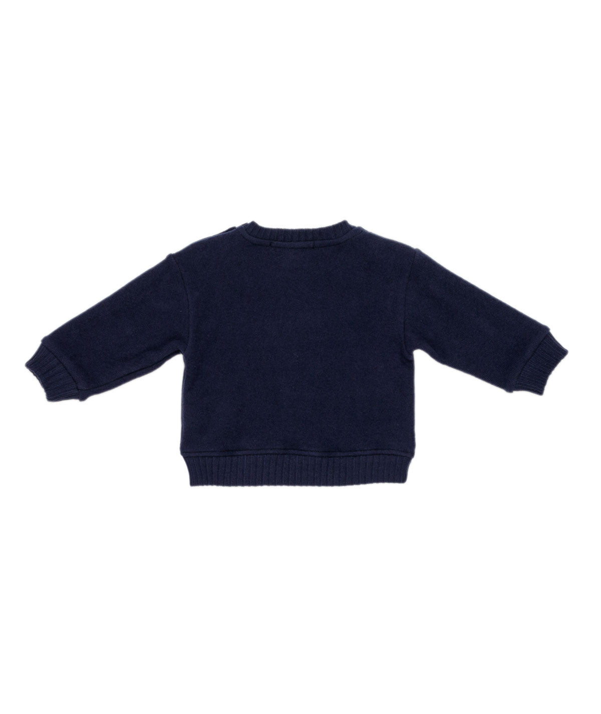 Baby Boy Sweatshirt with Character Patch and Logo Blue / 9M