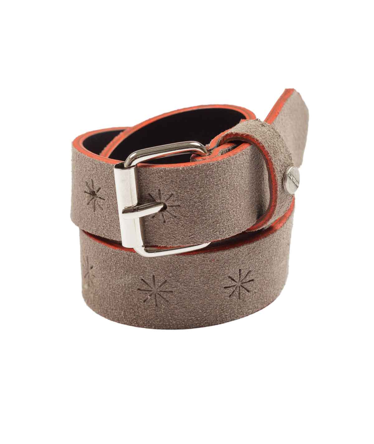Boy Leather Belt with Signature Star Detail Green / 8Y