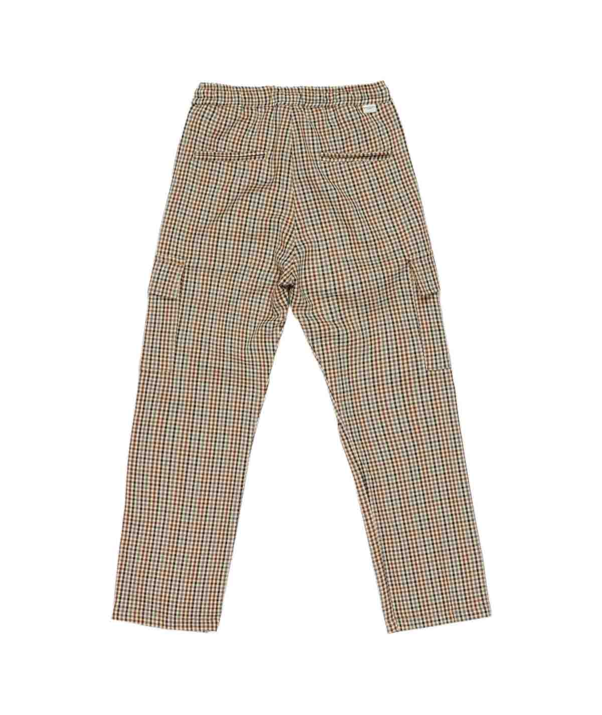 Boy Checked Cargo Pants Camel / 8Y