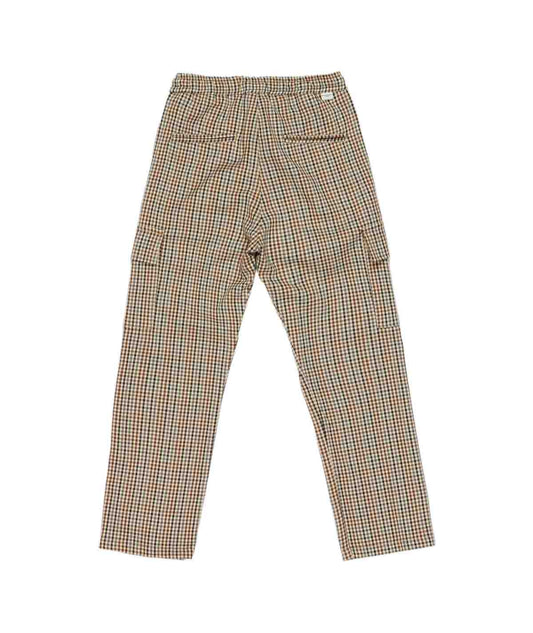 Boy Checked Cargo Pants Camel / 8Y
