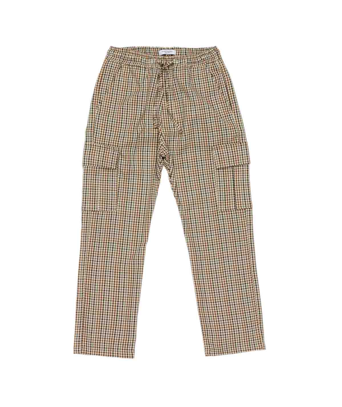 Boy Checked Cargo Pants Camel / 8Y
