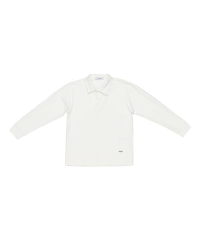 Boy's Long Sleeve Polo Shirt Beige / 8Y
