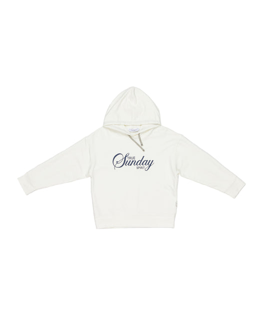 Boy Hooded Sweatshirt with Graphic Beige / 8Y