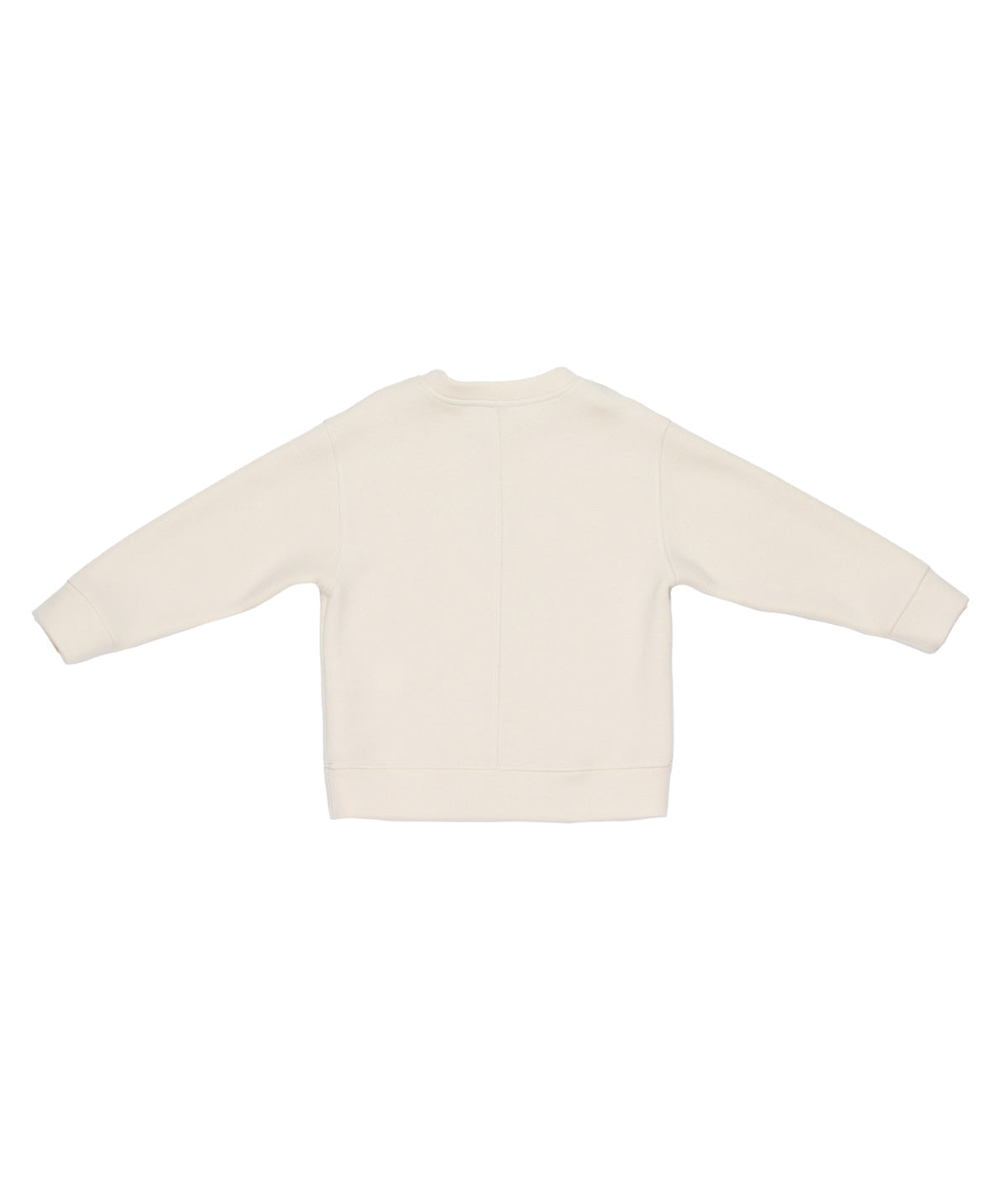 Boy Crewneck Sweatshirt with Front Logo Beige / 8Y