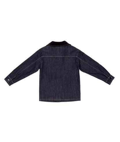 Boy Denim Shirt with Long Sleeves Blue / 8Y