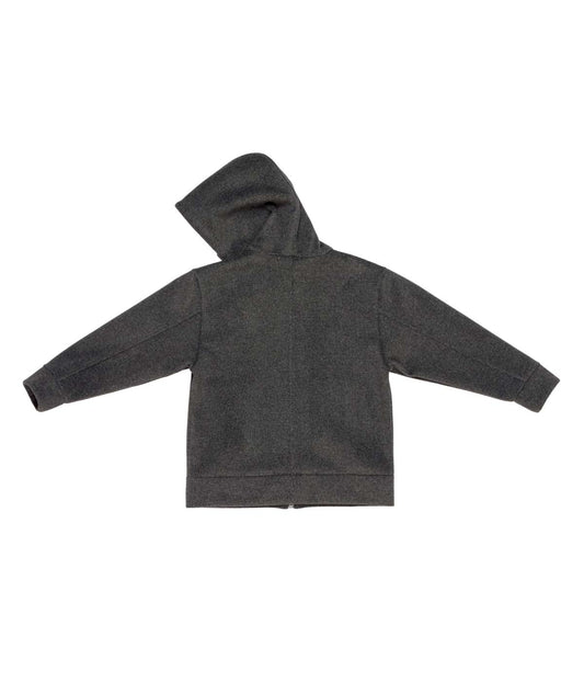 Boy Hooded Jacket with Long Sleeves Grey / 8Y