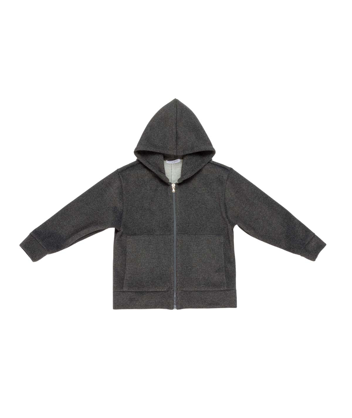 Boy Hooded Jacket with Long Sleeves Grey / 8Y