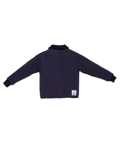 Boy Bomber Jacket with Shearling Collar Blue / 8Y