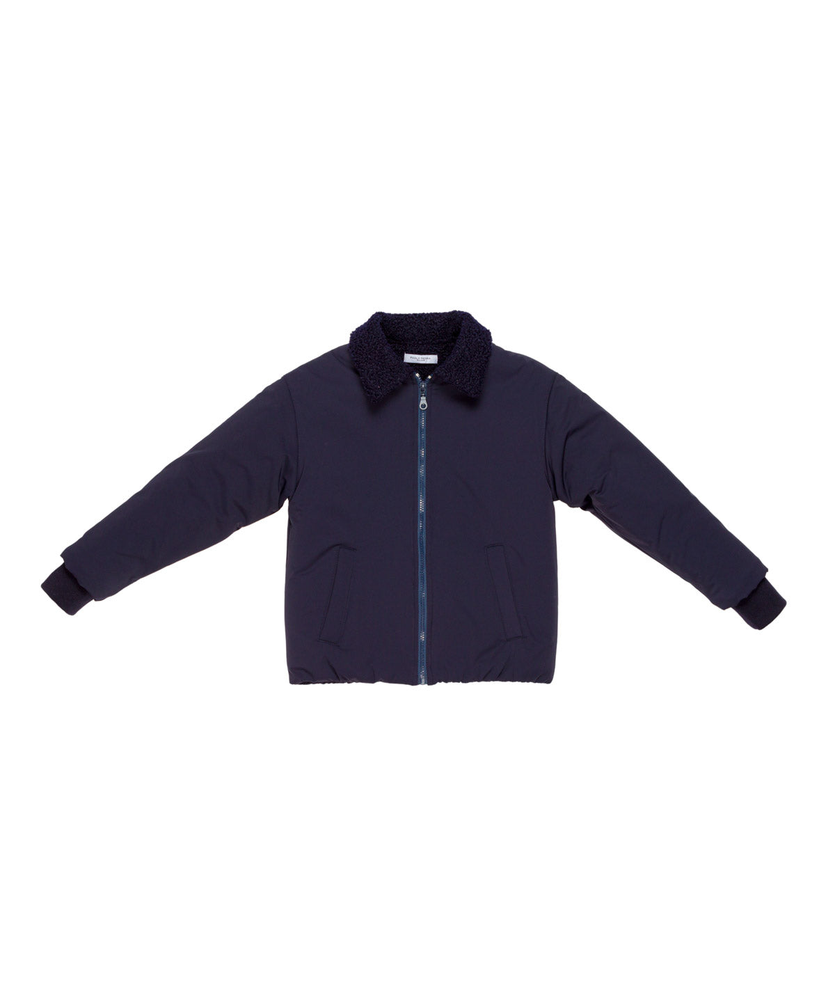 Boy Bomber Jacket with Shearling Collar Blue / 8Y